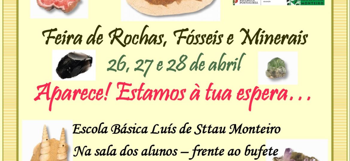 feira de rochas,fósseis e minerais