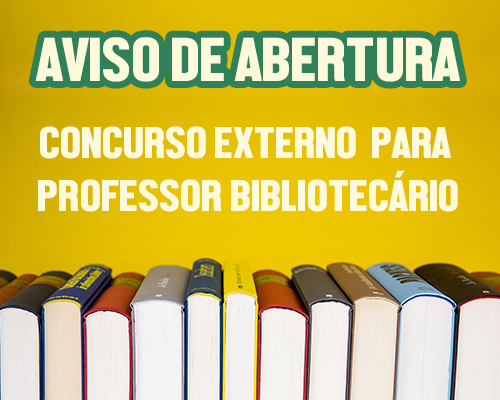 Concurso externo - professor bibliotecário