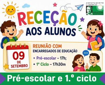 Receção aos alunos pré 1ciclo aelsm